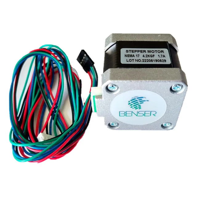 Motor De Passo Nema 17 4,2 Kgf.cm 12v 17hs4401 3d - Fortek