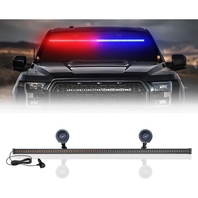Barra Led Panoramica Para Parabrisas 32 Pulgadas Policial