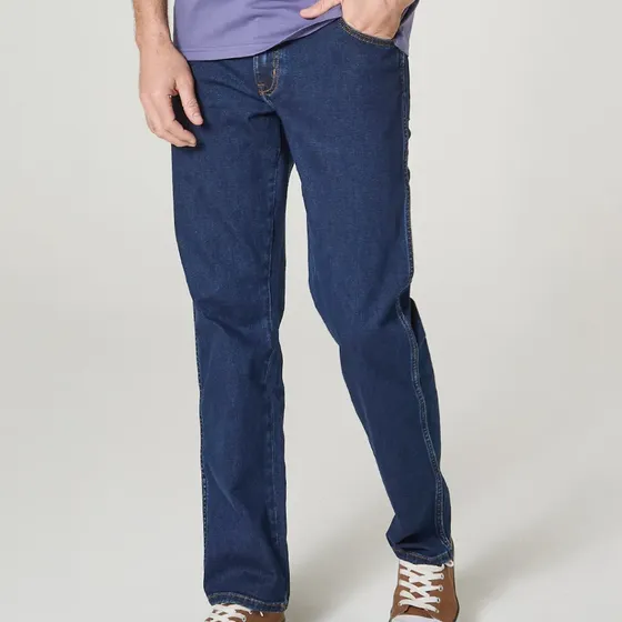 Jeans Hombre Tiro Alto Texas Regular Fit Dark Stone