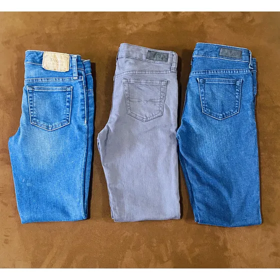 3 Jeans Polo Ralph Lauren Originales De Ninas Talla 12