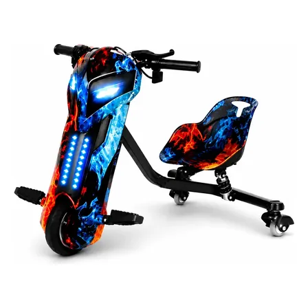 Triciclo Infantil Eletrico Drift 350w 36v Com Luzes + Brinde Gelo E Fogo