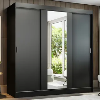 Madesa Guarda-roupa Casal Armário Quarto Madesa Reno 3 Portas Correr