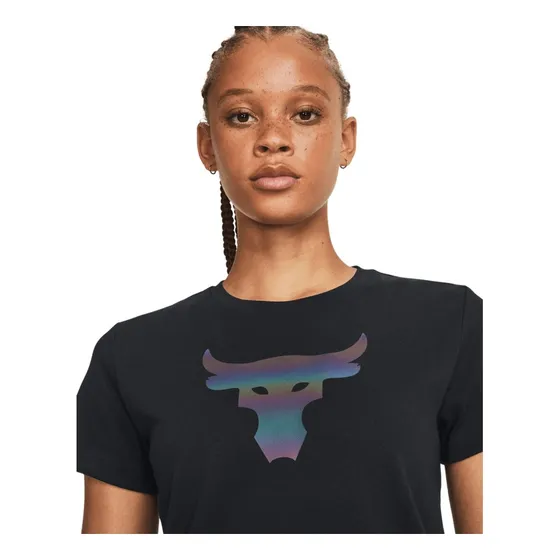 Remera Under Armour Pjt Rck Nght Shft Ss Hw Q4 Negro Mujer