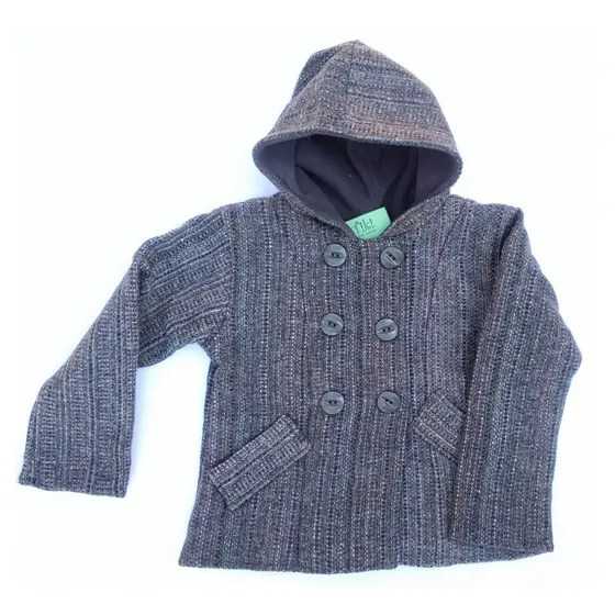 Tapado Tiki Niña Infantil Paño Gris Talles 2 Al 16