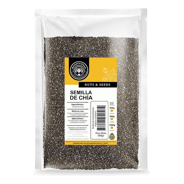 Semilla De Chía X500g (1 Libra) - Kg a $40