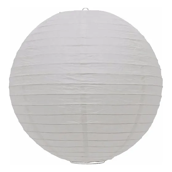 Lanterna Chinesa, Japonesa, 30cm Decoração Oriental, Branco