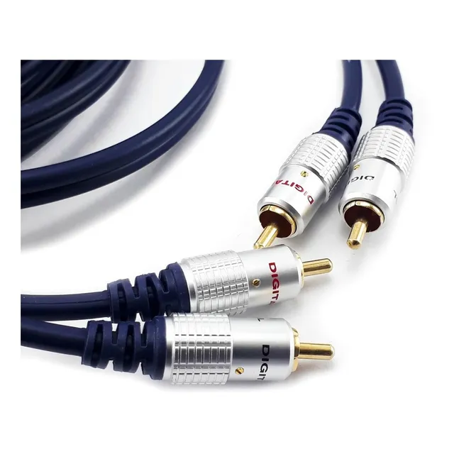 Cable De Audio Rca 2x2 Rojo Blanco 90cms 