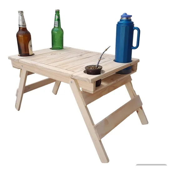 Mesita Matera Cervecera Playa Camping Plegable.hago Envíos 
