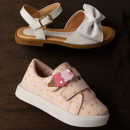 Kit Tenis Infantil Menina Sandalia Festa Blogueirinha Casual