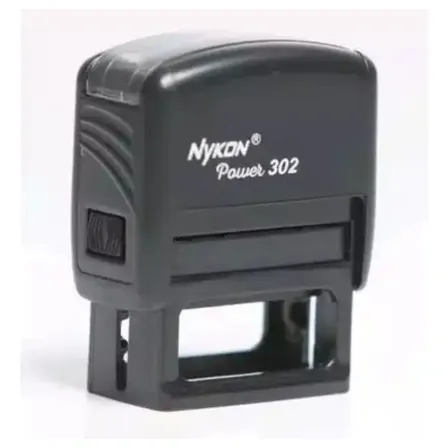 Carimbo Automatico Personalizado 14x38mm Nykon 302 Preto