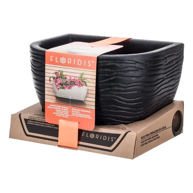 Macetero De Pared Sisal 21x17 Negro