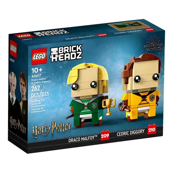 Lego Brickheadz Draco Malfoy & Cedric Diggory 40617 - 262 Pz