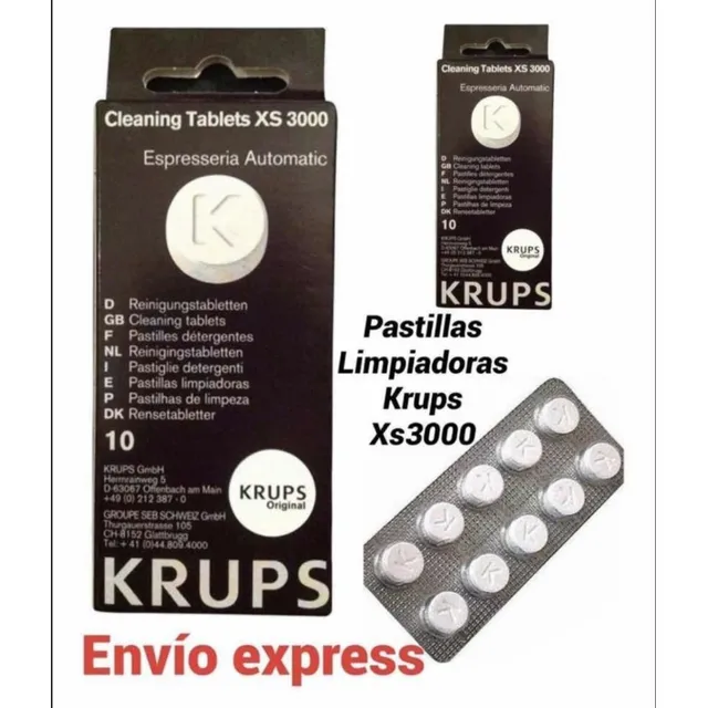  Pastillas Tableta  Limpiadoras Cafetera Xs3000 Krups