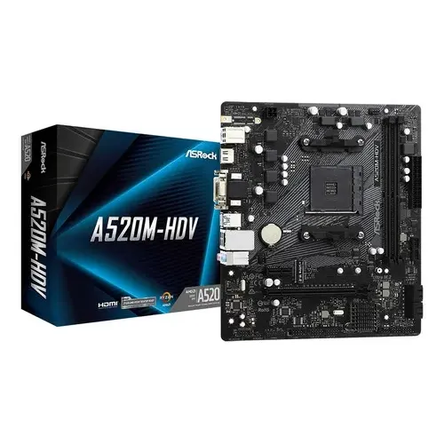 Motherboard Asrock A520m-hdv Am4 Negro | Cuotas sin interés