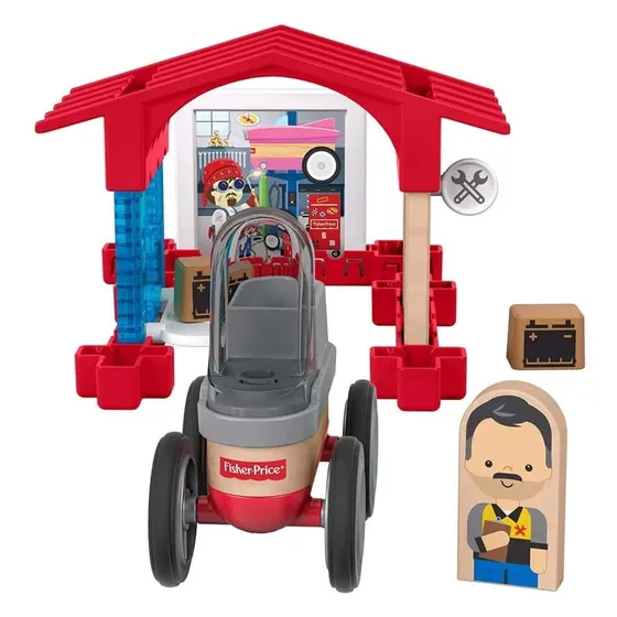 Bloques De Construcción Fisher Price. Taller Mecánico.
