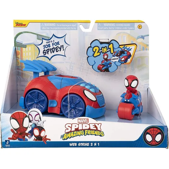 Spidey And His Amazing Friends Lanzatelarañas 2 En 1 