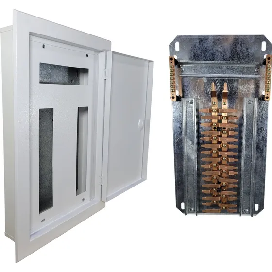 Quadro Bifásico 32 Disjuntor Din Barramento 100a Embutir