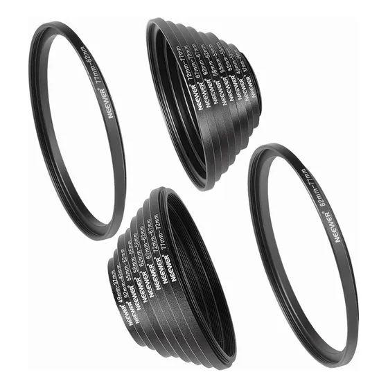 Neewer 18x Anillo Adaptador De Filtro De Lente De Cámara Kit