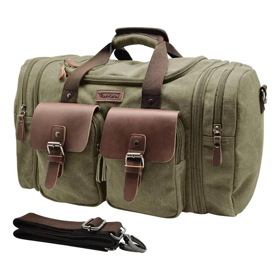Wildroad 50l Travel Duffel Bag, Ampliable Canvas Ynyhn