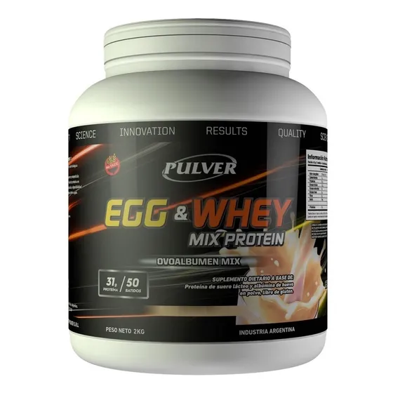 Proteina Mix Protein Pulver 2 Kilos Egg Huevo Y Whey Suero