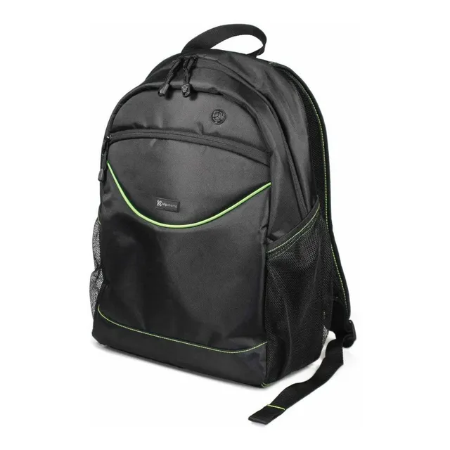 Mochila Klip Xtreme Knb-050 Slim 15.6 Negro, Verde Color Negro