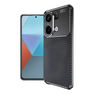 Funda Para Poco M6 Pro 4g Carbon Case + Mica Vidrio Templado Funda Para Poco M6 Pro 4g Carbon Case + Mica Vidrio Templado