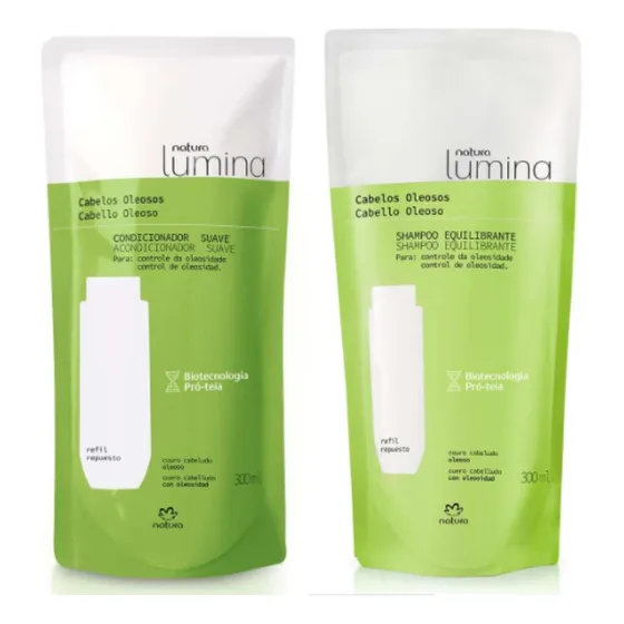Kit Lumina Cabelos Oleosos Condicionador + Shampoo