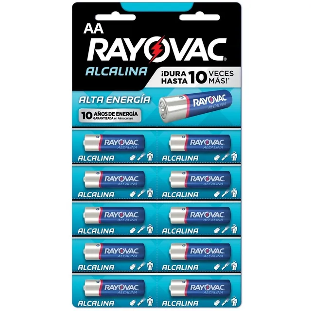 Pilas Aa Alcalinas Rayovac Blister X 10