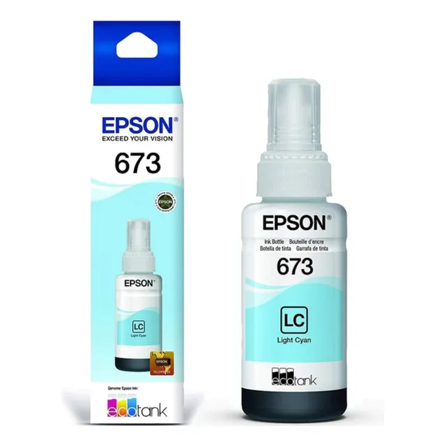 Epson Botella De Tinta Color Cyan Light, Código T673520