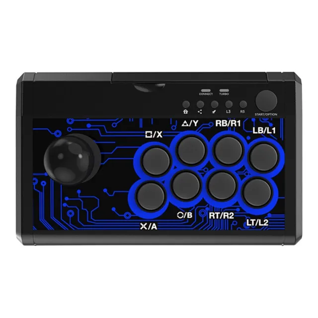Controle Arcade Fight P/ Ps4 Xbox One 360 Ps3 Switch PC para negro
