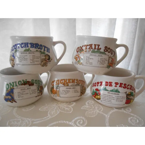 Set De 5 Tazones Decorativos Para Cocina 