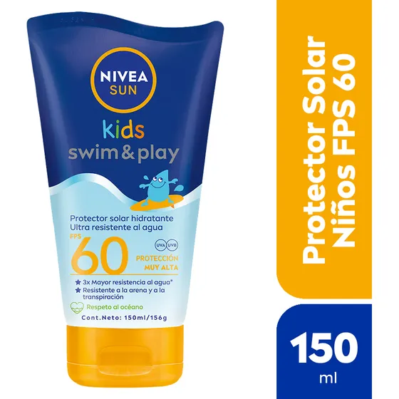 Protector Solar NIVEA Swim & Play Kids Fps 60 150 Ml