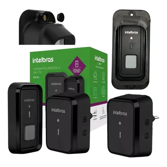 Timbre Inalámbrico Exterior Doble Receptor Antirrobo