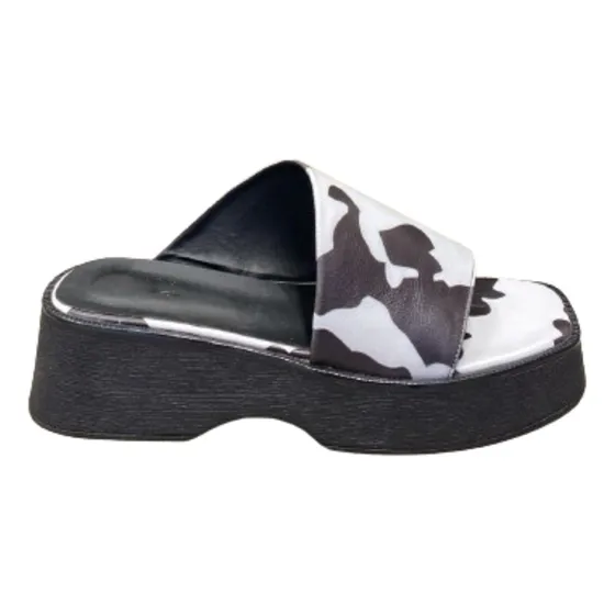 Sandalia Plataforma Moda Mujer Cuero - Art Juli-