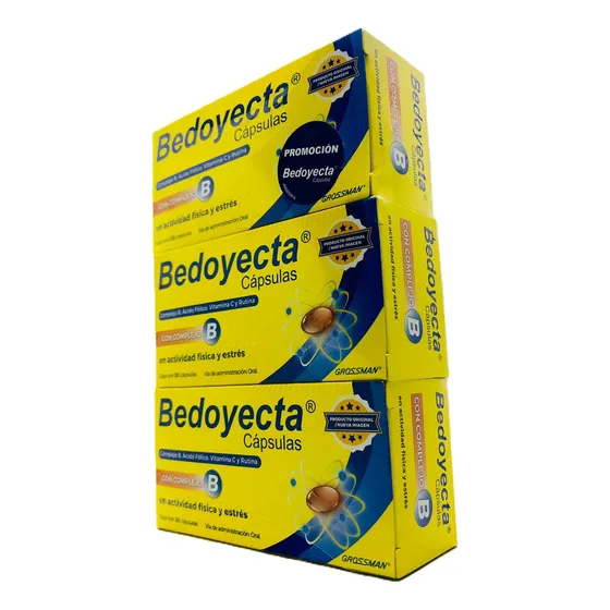 Multivitamínico Bedoyecta 3 Pack De 30 Caps C/u Sin Sabor