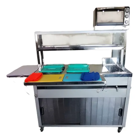 Carrito Para Perros Calientes Nuevo + Horno Gratinador