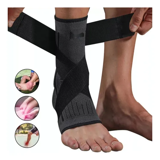 Tobillera Deportiva Compresión Doble Soporte Rehabilitación