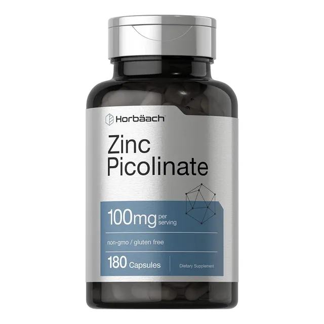 Vitamina Zinc Picolinate 100mg 180 Cápsulas-horbäach. Oferta