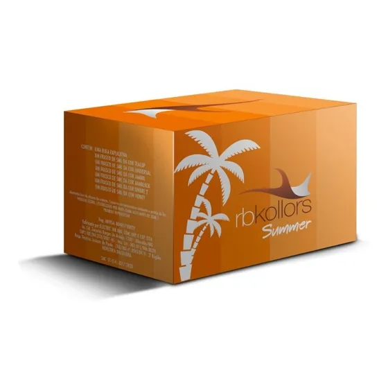 Rb Kollors Kit Summer 6 Unid. 5ml Pigmento Sobrancelha