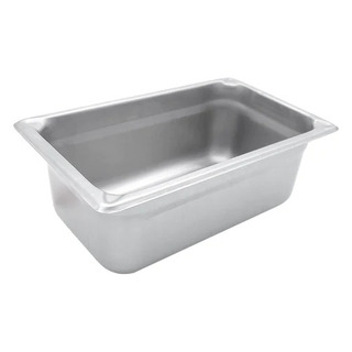 Inserto 1/4 Cuarto 4 In (10 Cm) Contenedor Acero Inoxidable Inserto 1/4 Cuarto 4 In (10 Cm) Contenedor Acero Inoxidable