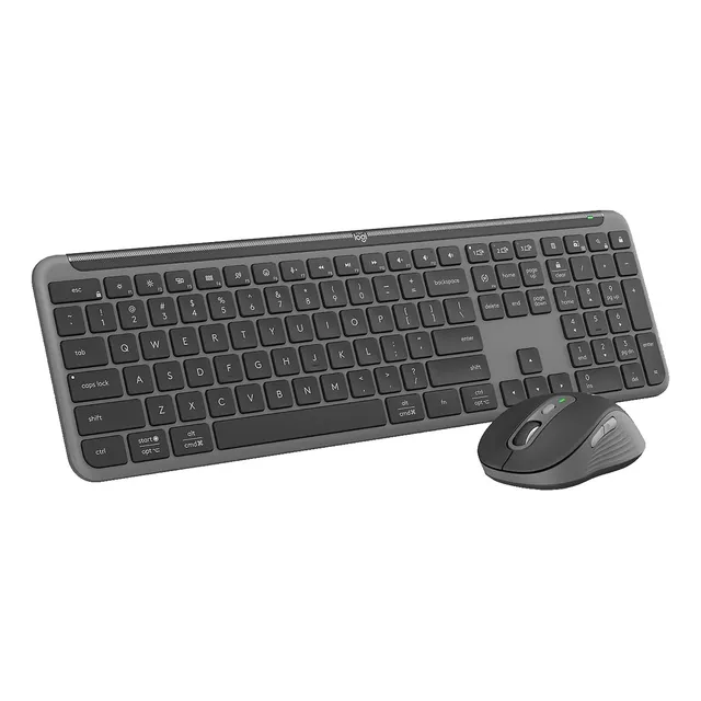 Combo Inalámbrico Teclado Y Mouse Signature Slim MK950 Negro
