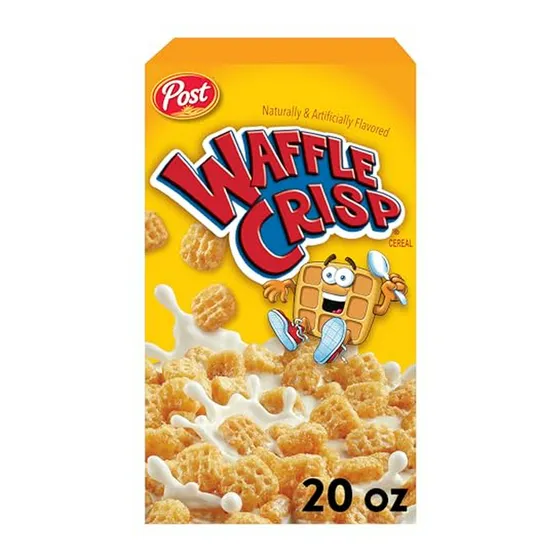 Cereal De Desayuno Waffle Crisp, Dulce Y En Forma De Gofre