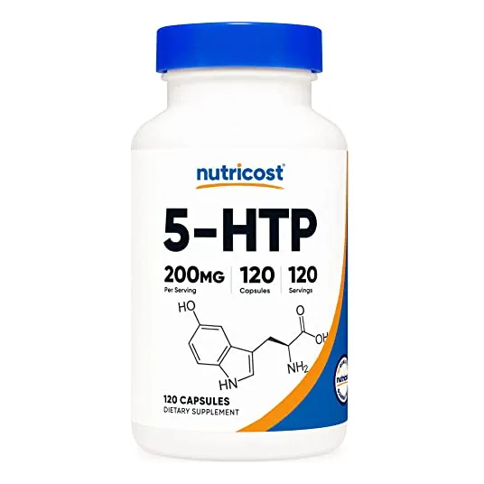 Suplemento Nutricost 5-htp 200 Mg 120 Cápsulas Vegetarianas