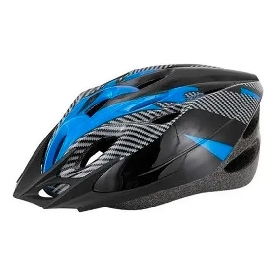 Casco Slp Wt-032 Bicicleta Ciclismo Mtb 13 Vent Con Regulador Color Azul Talle M/l
