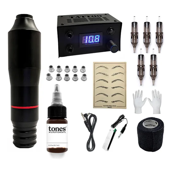 Kit Micropigmentacion Dermopigmentacion Pmu Cejas