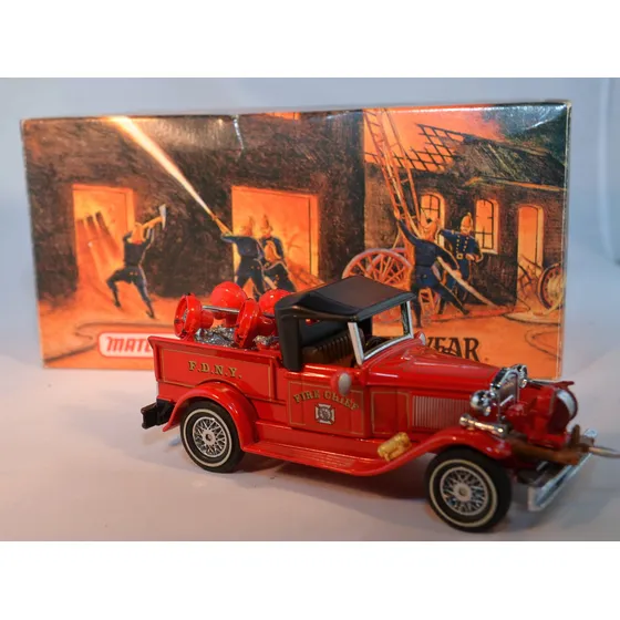 Carro Bombero Matchbox De Coleccion Ford Van 1930 Escala 