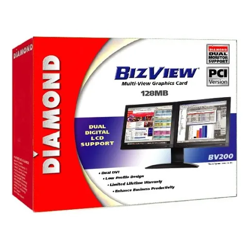 Tarjeta Gráfica Diamond Bizview Bv200 Pci 128mb Multi View