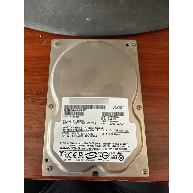 Disco Duro Sata 160gb Para Pc