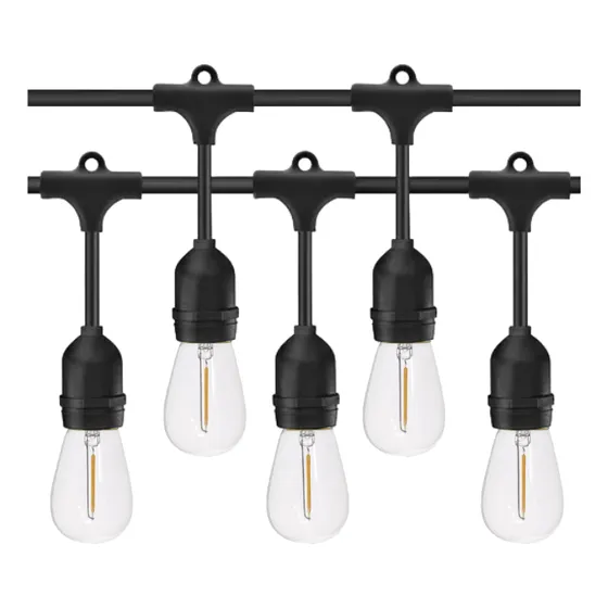 Varal De Luzes 100 Soquetes E27 100m Bivolt  Com 100 St14