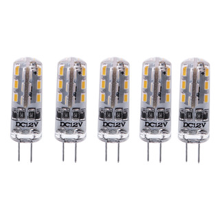 5 Bombillas Led Smd G4 De Bajo Consumo, 12 V, 1,5 W, 24 3014 5 Bombillas Led Smd G4 De Bajo Consumo, 12 V, 1,5 W, 24 3014